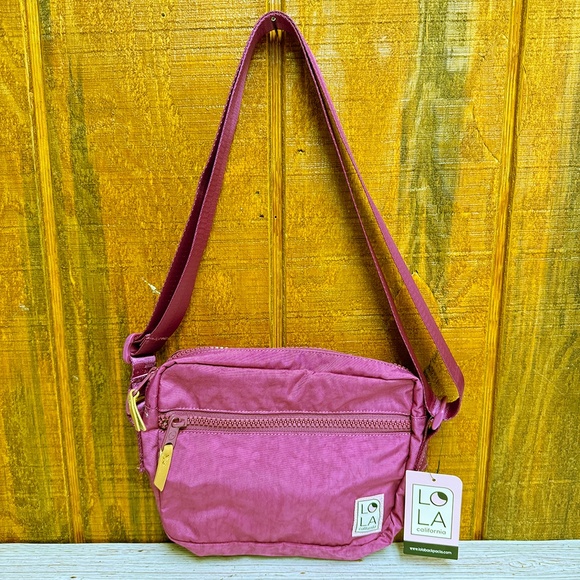 LOLA California Moonpie Crossbody Bag - Grape - Picture 1 of 4